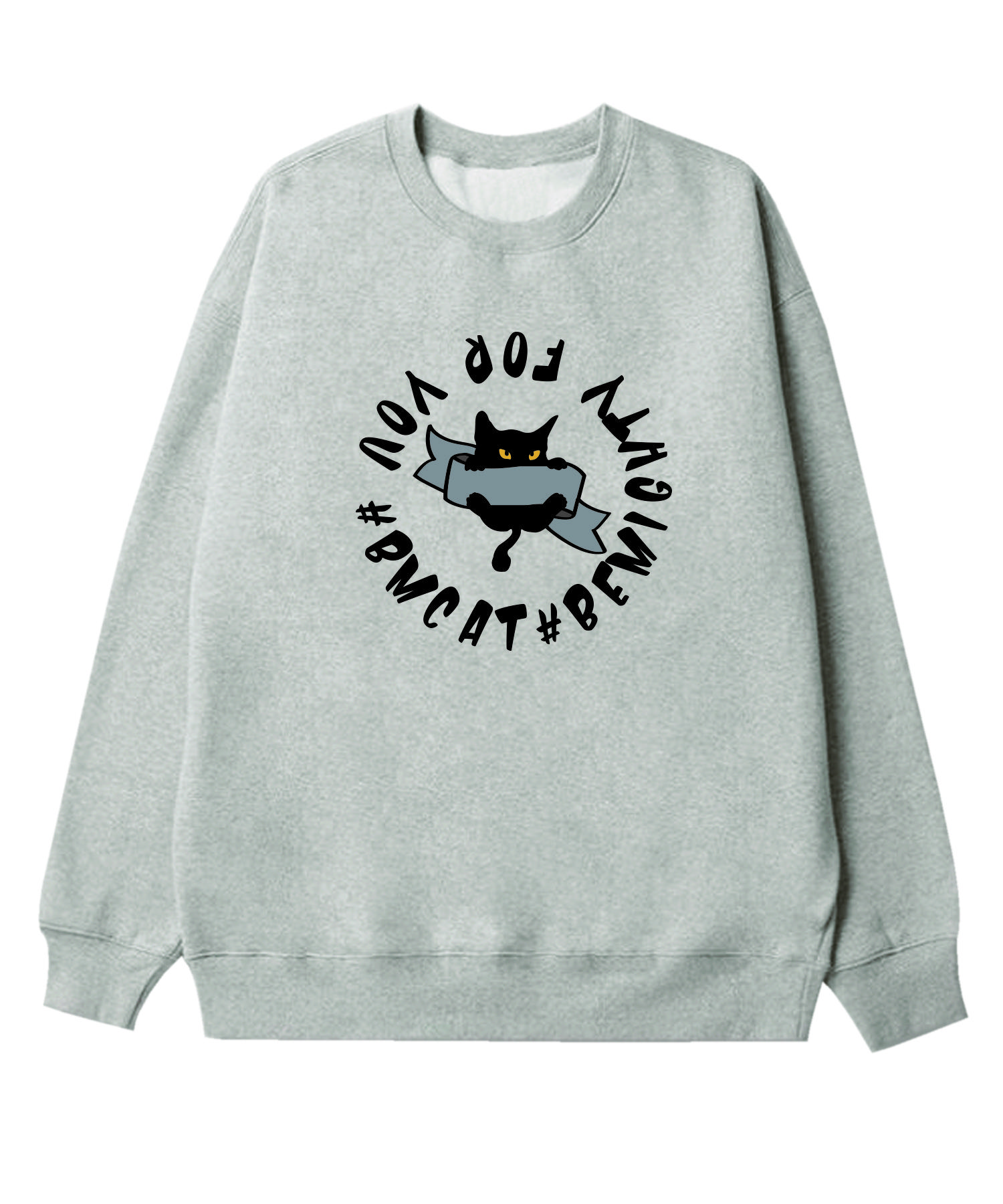 B Mighty Climb Bm Cat Fleece-Lined Oversized Sweatshirt [Oatmeal] Oatmeal/L
