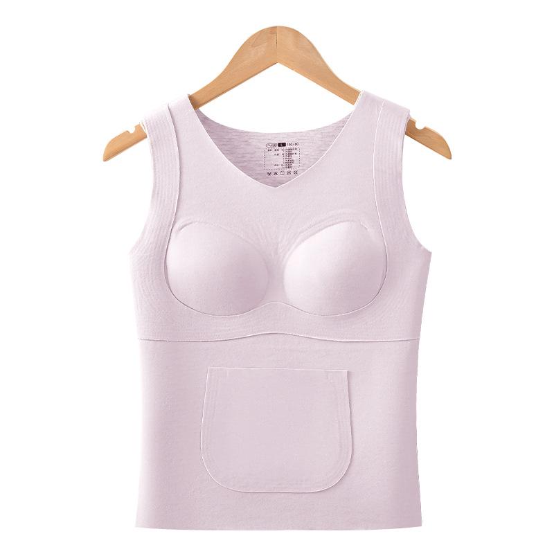 Autumn/Winter Girls' Heat-Generating Fleece-Lined Vest & Belly Protector