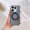 OPPO Find X9U Sandstone Magnetic Alloy Bracket Protective Phone Case