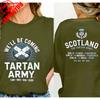 Schottland 2026 T-Shirt Tartan Army Spielplan T-Shirt Schottland gegen Brasilien Grafik-T-Shirts T-Shirt Schottischer Fußballfan Geschenk Unisex