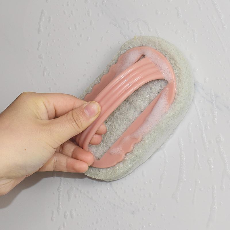 1PC with Handle, Bathtub Brush, Bathroom Tile Brush, Dishwashing, Pot Brush, Kitchen Scouring Cloth, Hand-held Cleaning Brush