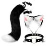 Halloween Cosplay Fluffy Fox Tail Fox Ears Keychain Cat Paws Gloves And Mask Animation Exhibition For Costume Accessories Set