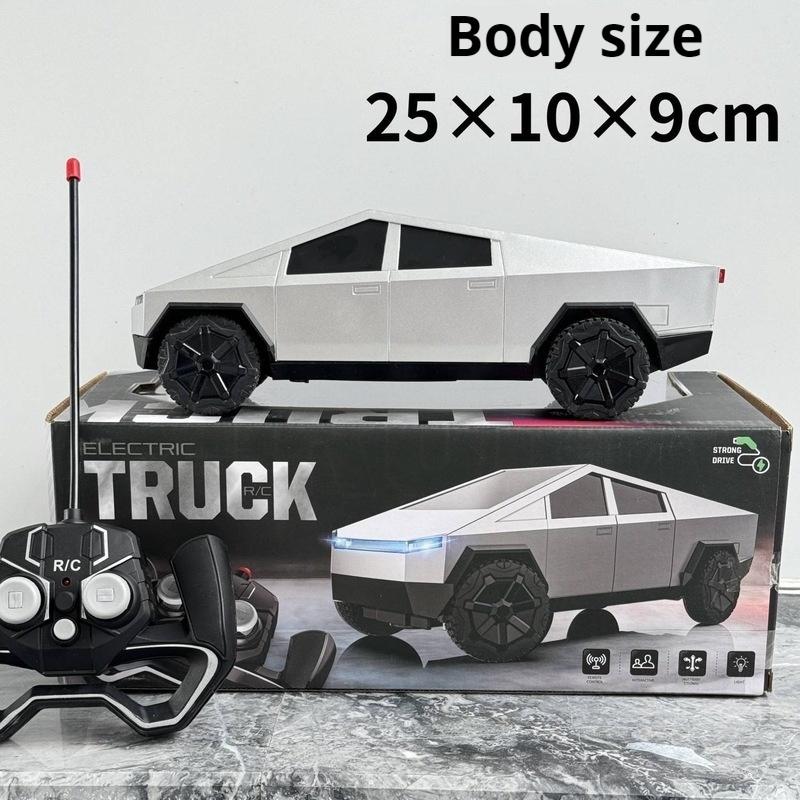 Tesla Pickup Model Barevné krabicové balení Odolné proti pádu Simulace Auto na dálkové ovládání Dětská hračka Model auta Chlapecké vánoční dárky
