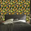 Wallpaper Stained Glass Flowers Gold and Yellow for Living Room and Bedroom 50x1000