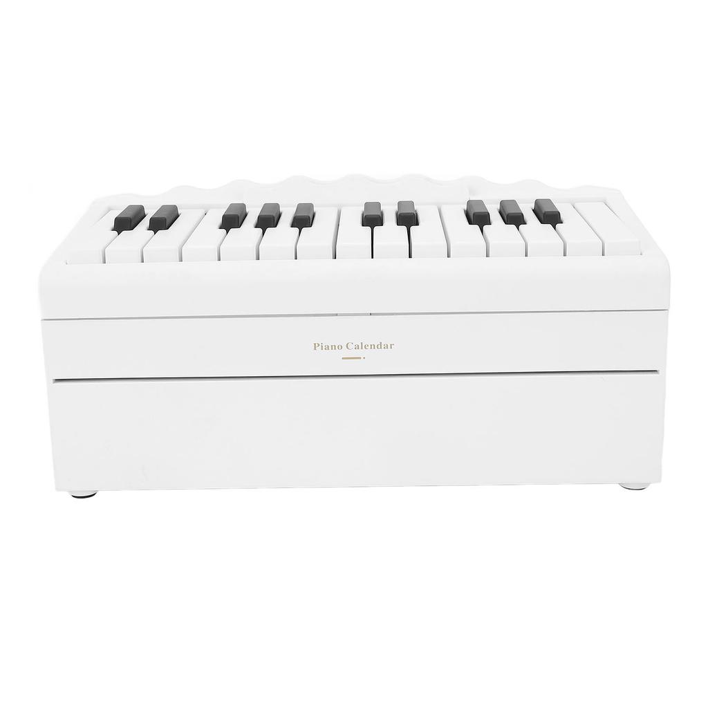 Playable Piano Calendar with 27 Cards 25 Keys Adjustment Volume 1000mAh Rechargble Hand Crank 2025 Desk Calender