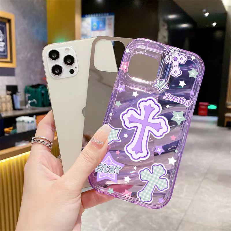 

Чехлы для мобильных телефонов iPhone 11 13 XR 15 Pro Max 12 14 Pro Max Чехол для iPhone 16 7 Plus 8 Plus XS Max 6 15 Plus Laser Wave Pattern Anti-Drop Водонепроницаемый iPhone 16 Pro Max чистый