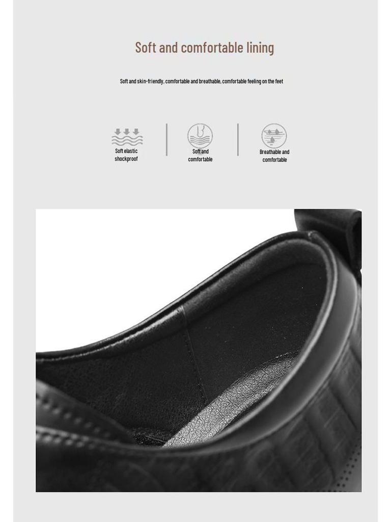 2025 Herren-Lederschuhe: Autumn Soft Sole, britischer Stil, Freizeit- und formelle Kleidung, ideal für Hochzeiten und Business.