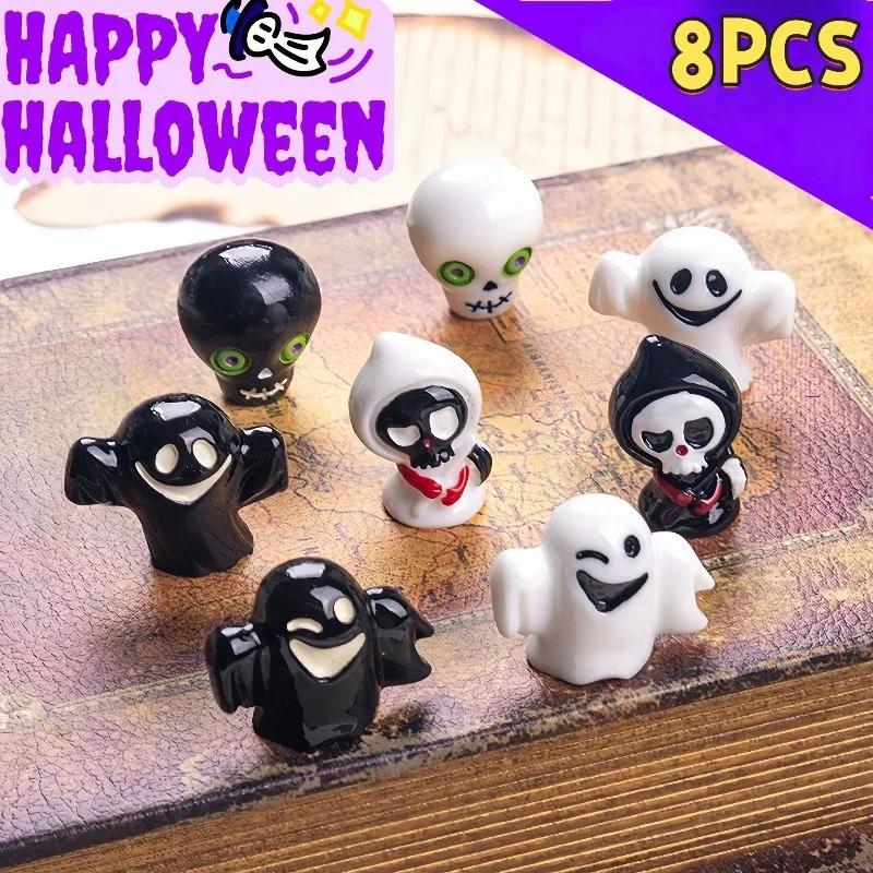 Halloween Ghost Skeleton Small Ornament Desktop Decor Mini Crafts Miniatures Home Room Tablektop DIY Decoration Figurines