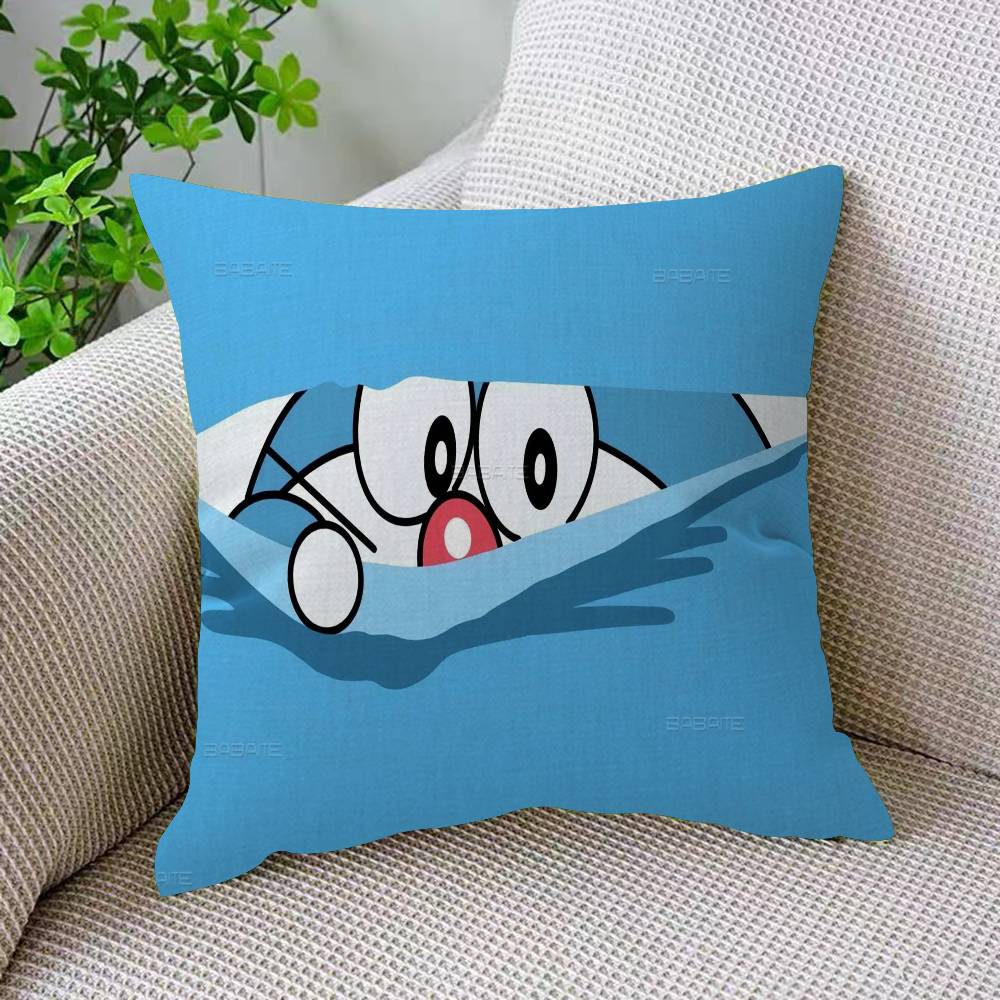 Funny D-Doraemon Cartoon Pillow Gifts Home Office Furnishings Bedroom Sofa Car Cushion Cover Case 45x45cm