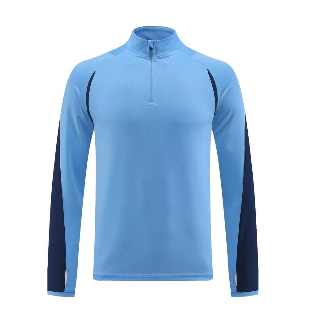 Light Version Football Jersey Training Jersey Long-Sleeved Half-Pull Autumn And Winter Jersey Club Game Adult Suit To Undertake