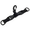 Multifunctional Backpack Hook Tactic Nylon Webbing Carabiner Quick Release Hanging Buckle Double-Split D-Shaped Keychain