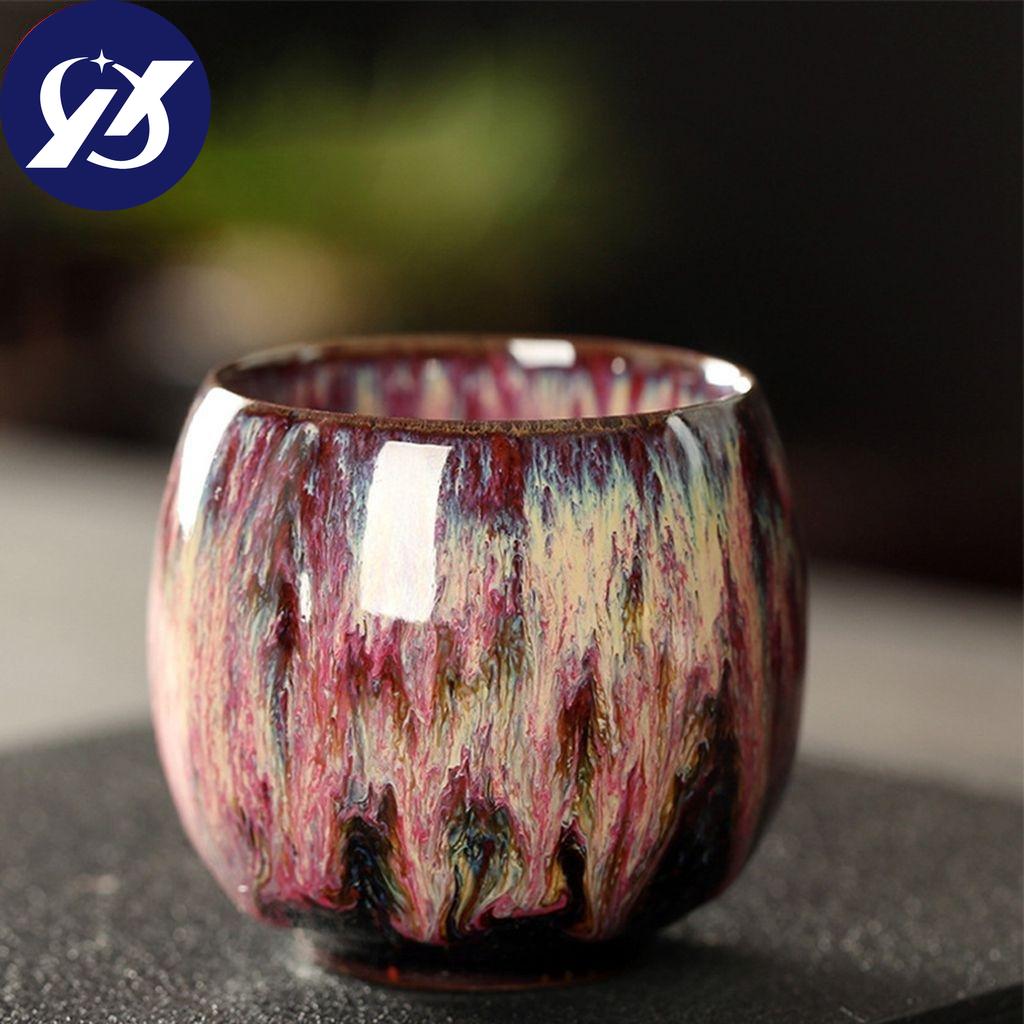 Color Cute Mini Porcelain Cnese Style Pottery Dining Supplies Tea Cup Drinkware Kung Fu Cups