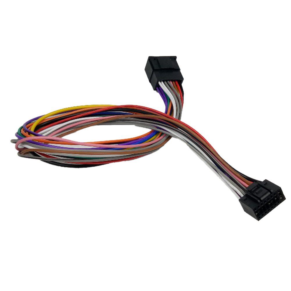 Car Audio Connection ISO Wire Harness 16Pin Extension Cable Length 40cm