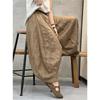 Summer Spring Cotton and Linen Bloomers Pant Women Loose Trousers Female Viantage Printed Floral Bohemian Straight Pants