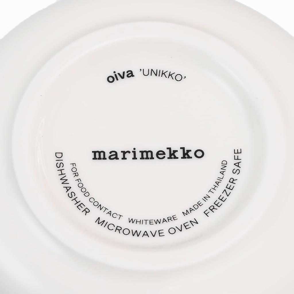 Marimekko Unikko Bowl 250ml x Dark Cherry x Salmon 073703 133 Oiva Unikko Bowl White Red Tableware Nordic Ceramic Dishes Floral Print Kitchen