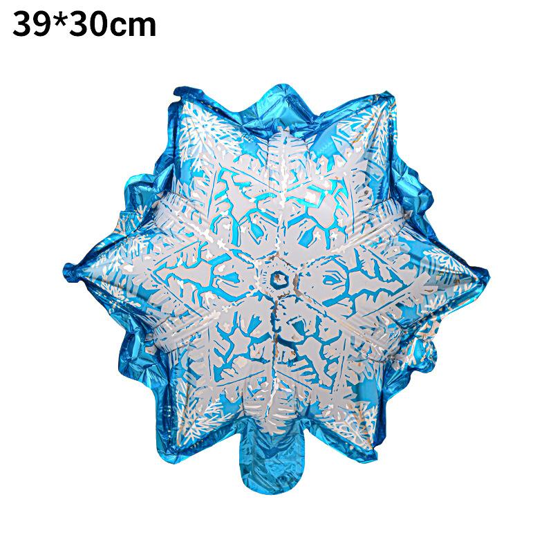 Snowflake Aluminum Film Balloon Winter Ice And Snow Festival Mini Snowflake Ice Princess Birthday Party Balloon