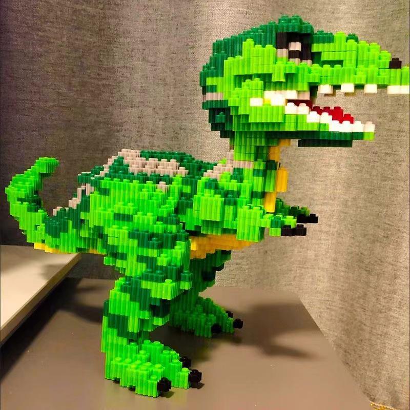 

Набор игрушек-конструкторов динозавра Велоцираптора - Серия для девочек с ковриком