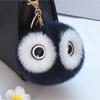 Fluffy Rabbit Fur Ball Pompom Owl Women Pompon Owl Female Toy Bag Car Trinket Jewelry Gift Bag Charm