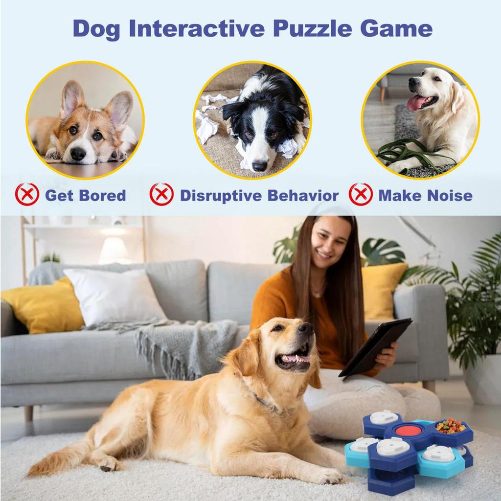 Pet Slow Feeder 3 Level Interactive Prevent Slip Boredom Relief Pet Puzzle Slow Feeding Bowl for Cat Dog