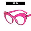 European and American personalized cat eye large frame anti-blue flat mirror butterfly glasses frame fashionable new glasses frame