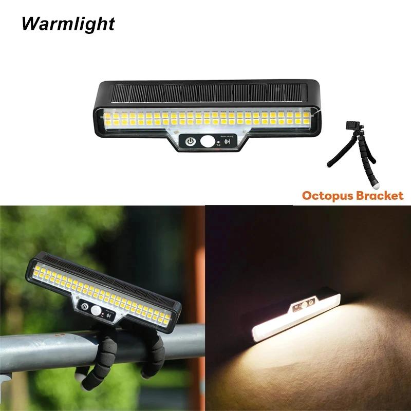 

Solar Fence Lights Outdoor Waterproof Camping Lamp Motion Sensor Garden Light with Octopus Stand Adjustable Angle for Patio 2pcs