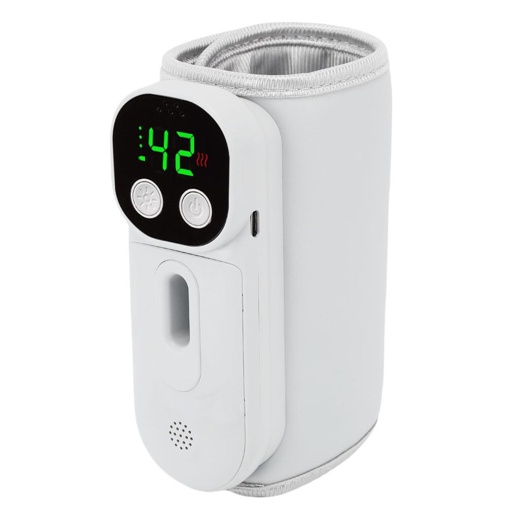 Milk Bottle Warmer Cordless LED Display Fast Heating Accurate Temp Control Breastmilk Warmer with Night Light Window