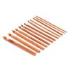 12 szt. Karbonizowane Bambusowe Szydełka Zestaw Drutów do Robienia na Drutach Narzędzia do Tkactwa Akcesoria