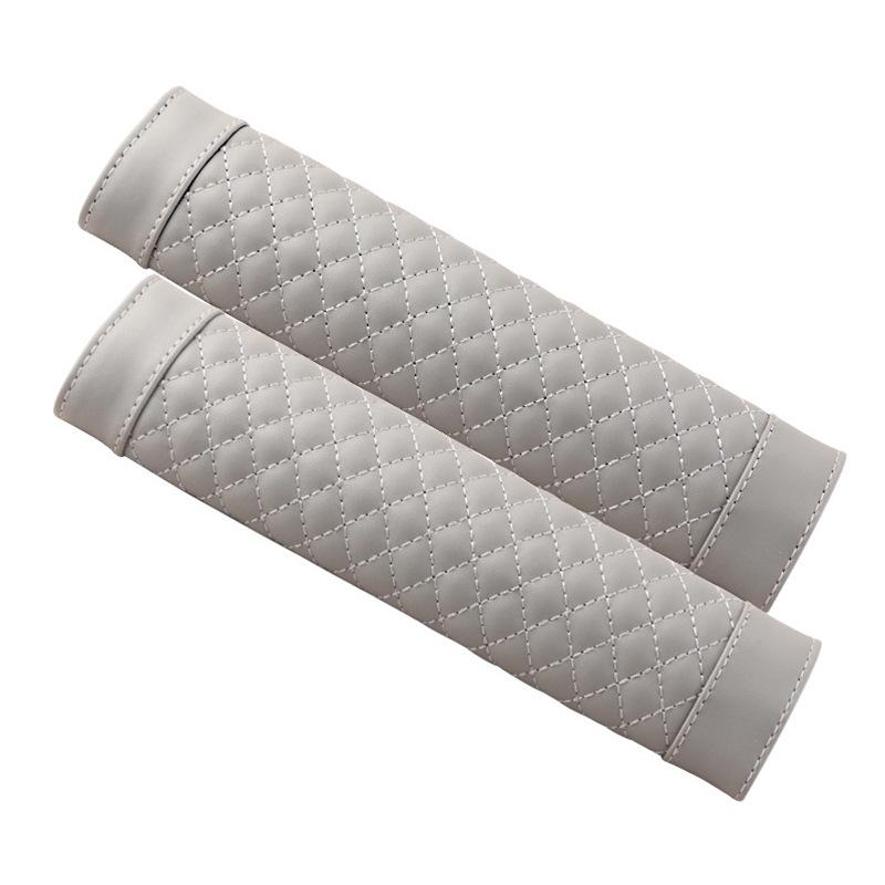 Soft Car Seat Belt Cover Auto Pattern PU Leather Shoulder Cushion Protector Shoulder Pad Safety Belts Interior Supplies