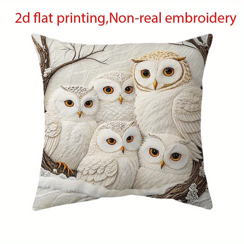 

Short Plush 2D Flat Printing Texture Design Throw Pillow Covers 40x40cm/16x16inch