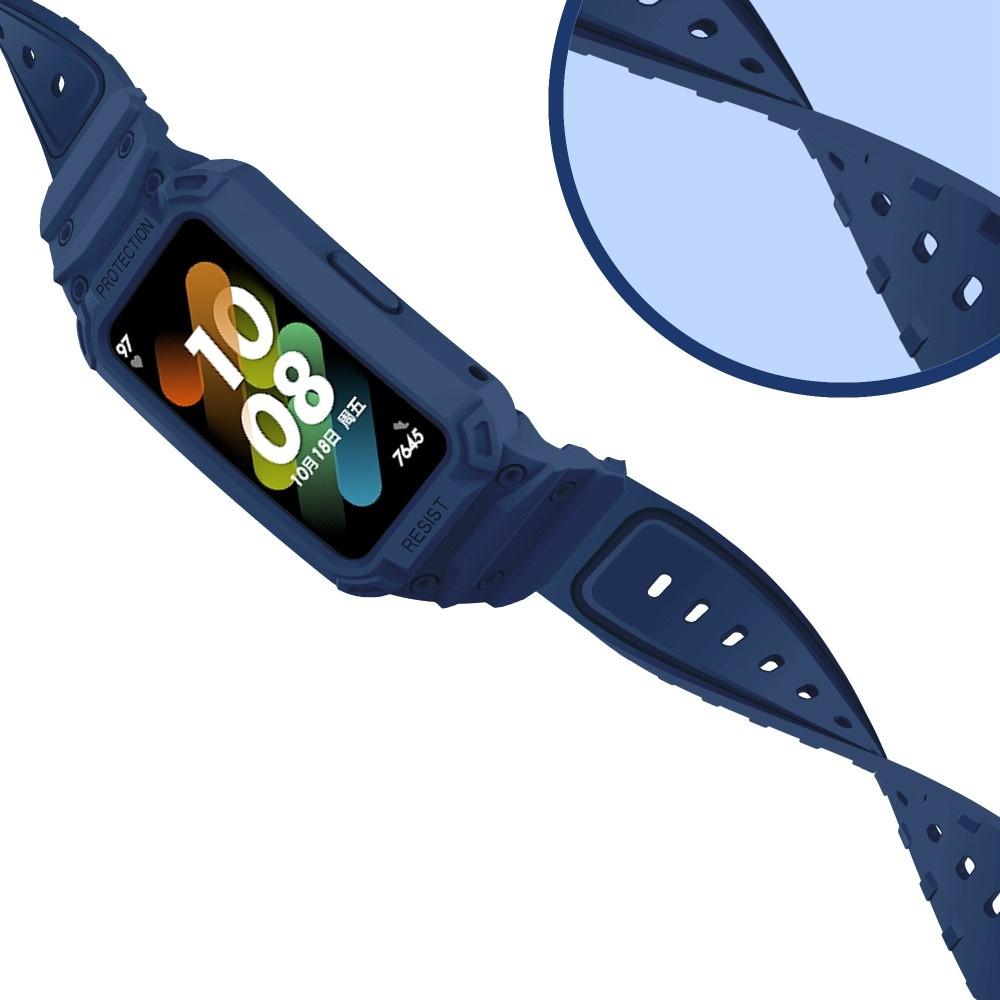 Strap with Case for Huawei Band 6 / Huawei Band 7, Blue