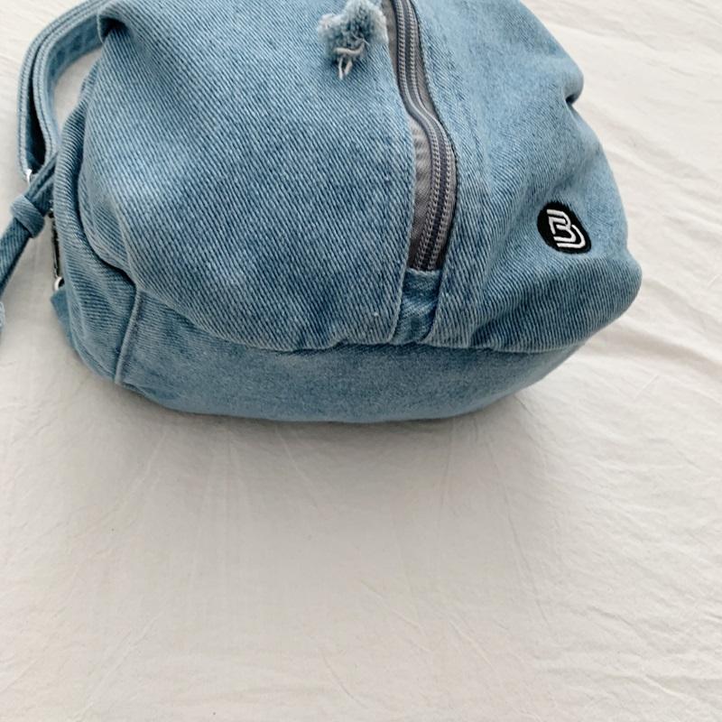 Denim Backpack Lightweight Casual Women Outdoor Sports Mini Backpack
