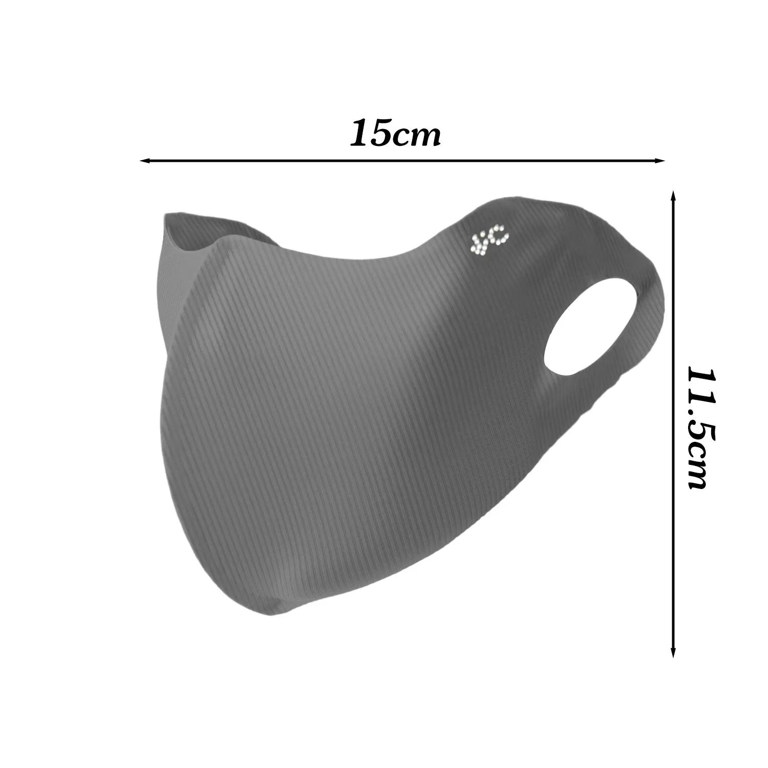

2026 New Summer Sunscreen Mask for Women Men UV Protection Riding Breathable Ice Silk Cool Feeling Thin Sun Protection Masks One Size серый