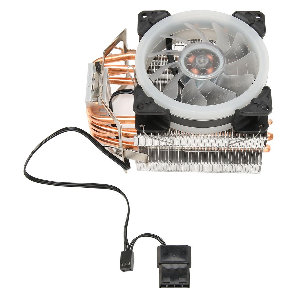 CPU-Kühler mit RGB-Beleuchtung 9,2cm Lüfter 12V 3PIN 4PIN Schnittstelle Plug and Play CPU-Kühlungs Lüfter Leiser CPU-Lüfter für Desktop
