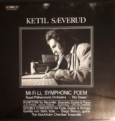 LP Record KETIL SÆVERUD - Mi-Fi-Li, Symphonic Poem / Kvartoni LP129 BIS 1980 Sweden Classical Used