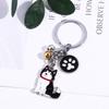 Fashion Golden Retriever Maltese Husky Enamel Dog Keychain Pet Keychain Dog Pendant Pet Keyring