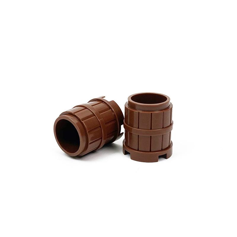 Ovly 5Pcs Wooden Barrel Shop Decoration Bowl Building Block MOC Toy Educational Decorative Ornaments Block Kit Children's Birthdays Gift