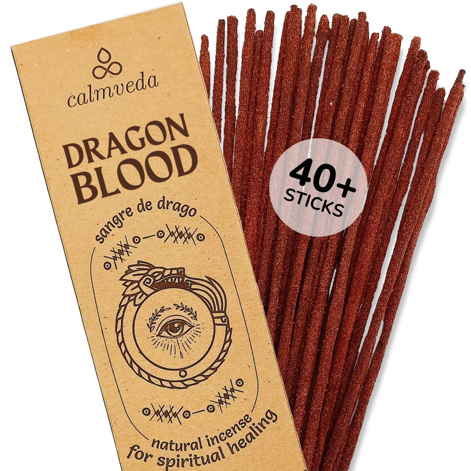 Potent Dragons Blood Incense Sticks - 40+Sticks, 9 inch