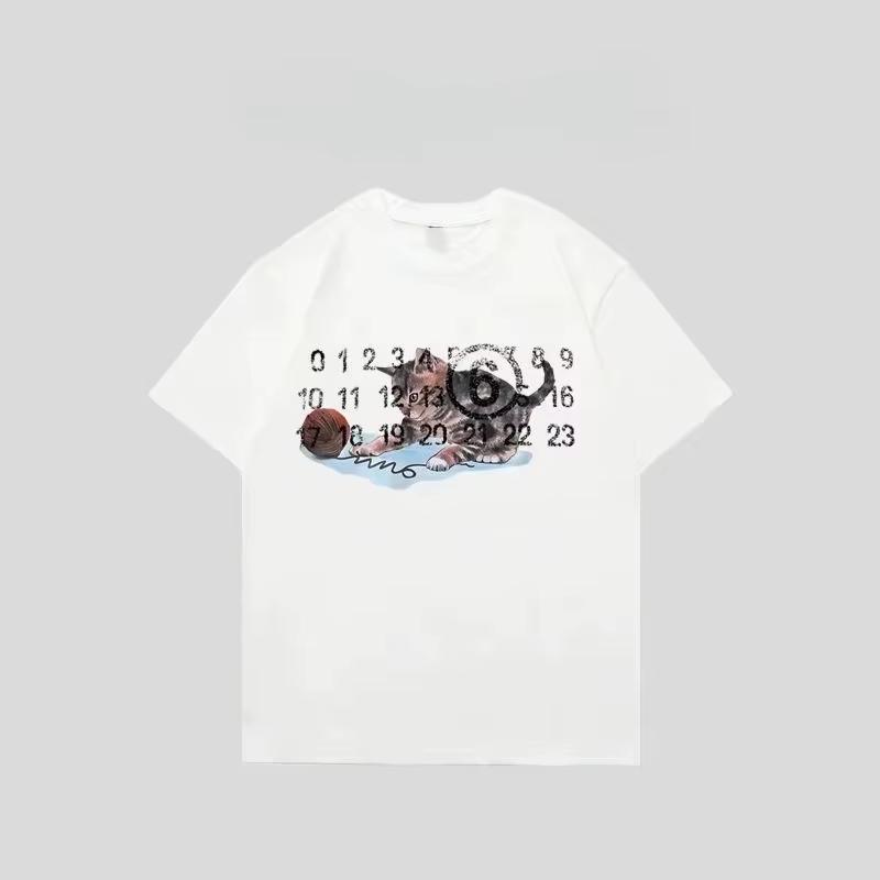 2026autumnwinter New Trendy Kitten Calendar Print Tshirt Loose And Sporty Shortsleeved Unisexs Oversized T Shirt