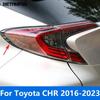 Rear Light Lamp Eyelid Eyebrow For Toyota CHR C-HR 2016-  Chrome Taillight Cover Trim Sticker Accessories Car Styling