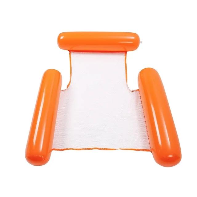 Summer Swim Inflatable Floating Water Mattresses Hammock Stripe Lounge Chairs Pool Water Sports Toys Floating Mat Pool Toys Kids