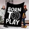 Volleyball Theme Printed Blanket - Perfect for Couch, Bed, Travel & Outdoor Use | Machine Washable, Cozy & Durable.