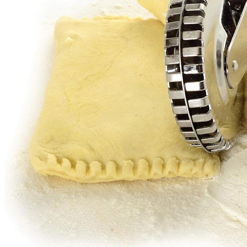 Stainless Dumpling Embossing Side-Embossed Biscuit Mold Hand-Cutting Machine For Baking Pastry Decoration Rolling Wheel Tools