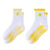 Women's Mid-Tube Non-Slip Yoga Socks with Fruit Embroidery for Fitness, Pilates, and Sports
