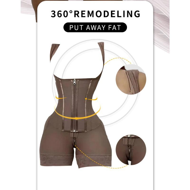 Guaina modellante dimagrante a vita alta con cerniera e bottoni Cincher vita Modellatore del corpo