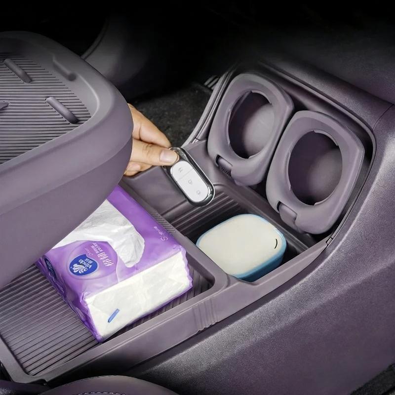 Pro Leapmotor B10 2025 2026 Úložný box středové konzole Auto Střední spodní vrstva Zásobník TPE Organizér Příslušenství Uklízení