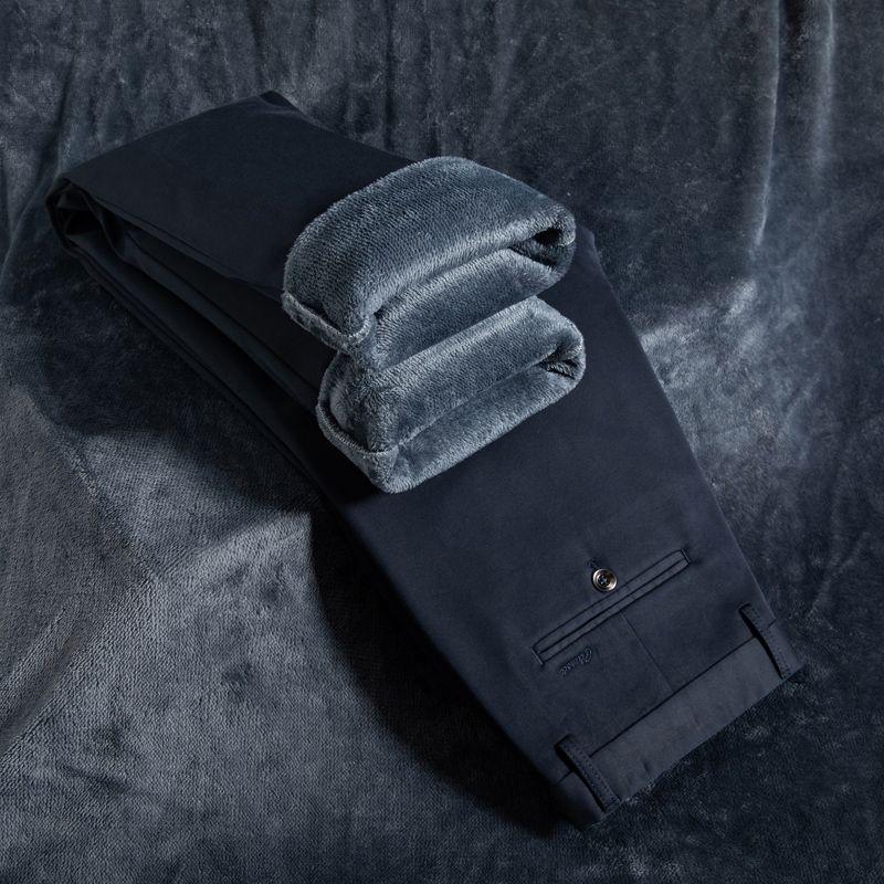 Men's Lyocell Plus Velvet Straight-Leg Dress Pants: 2025 Autumn/Winter Collection