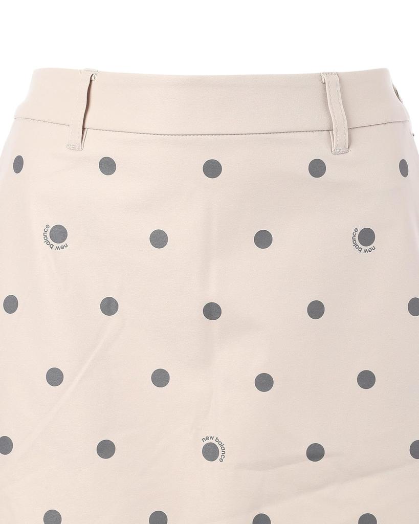 New Balance Golf Skirt Polka Dot 2 Women's (4-Way Stretch, Pattern) / 012-5134505 041_Beige [L]