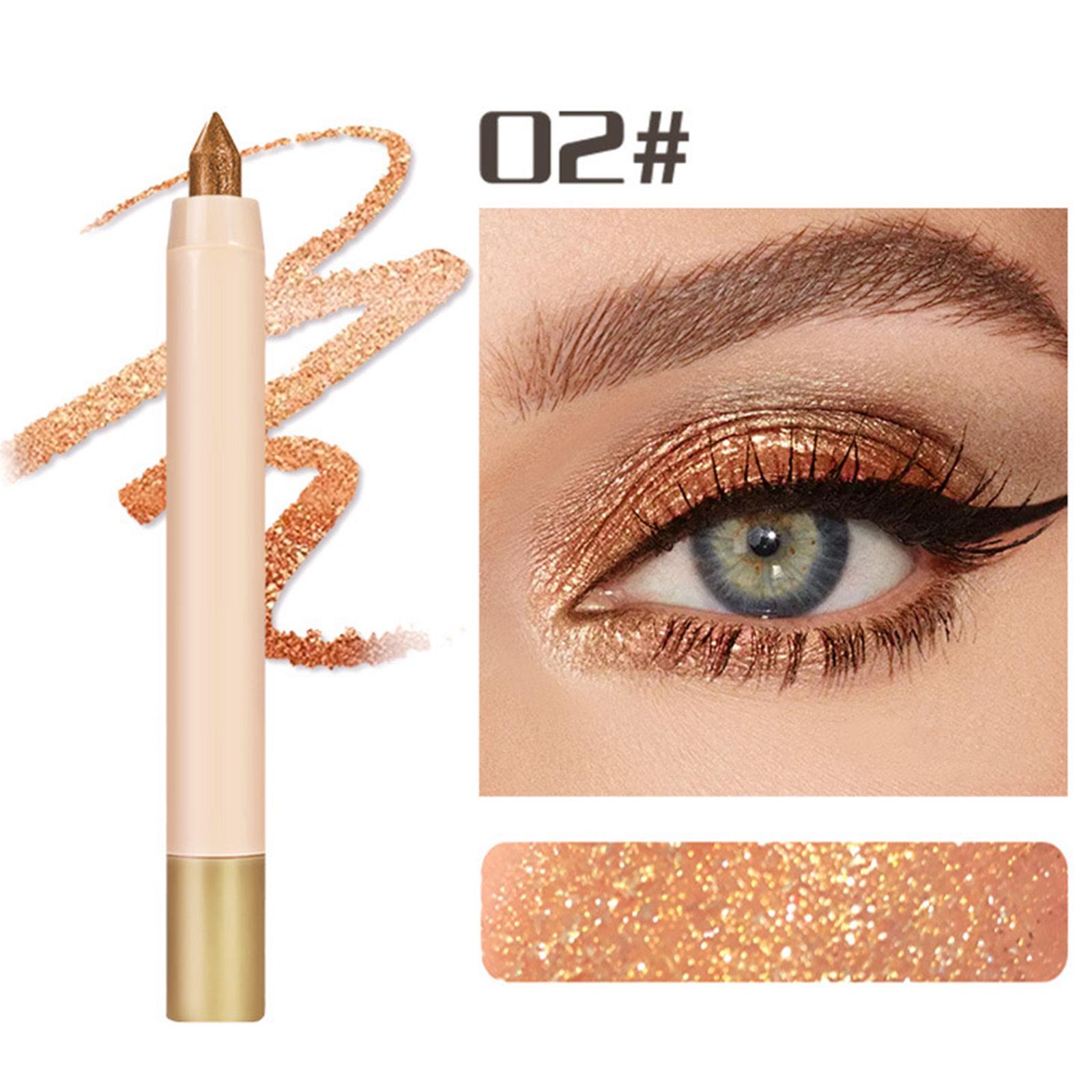 

1Pc Long Lasting Eyeshadow Stick Creamy Smooth Shimmer Waterproof Non Greasy Eye Shadow Pencil Highlighter Stick Makeup Essentials One Size
