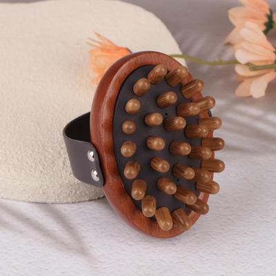 Cepillo anticelulítico para el cuerpo, masajeador de madera con aceite esencial, cojín de aire para spa, peine para el cabello, cepillo para masaje del cuero cabelludo, masajeador corporal