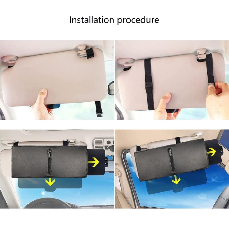 Prodloužení sluneční clony proti oslnění snadná instalace Sluneční clony Nastavitelný blokátor pro čelní sklo auta pro nízké řidiče a spolujezdce